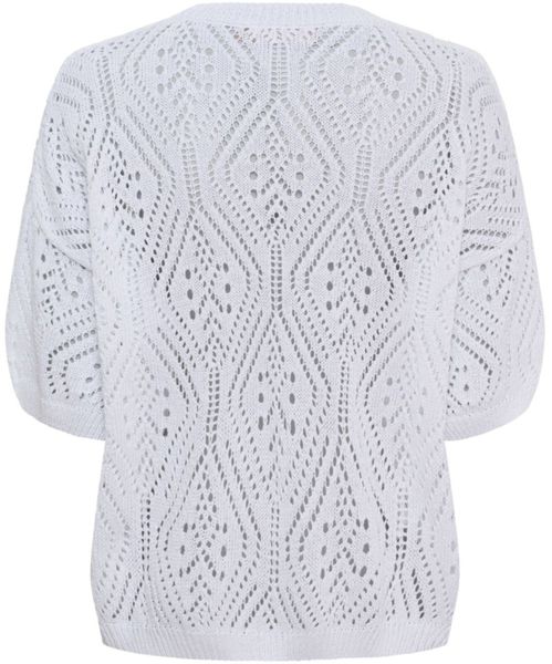 Marta Du Chateau Vina Knit Genser Kort Arm Hvit