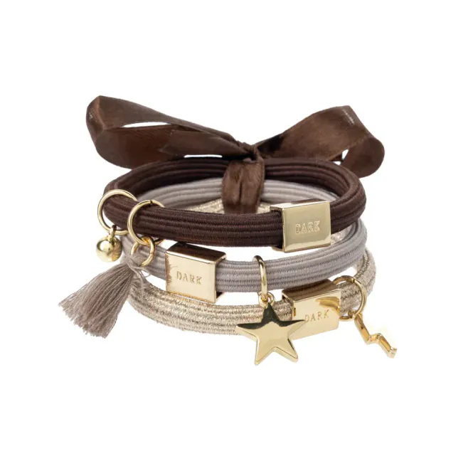 Hovedbilde Dark Hair Ties 3-Pack Charm ...