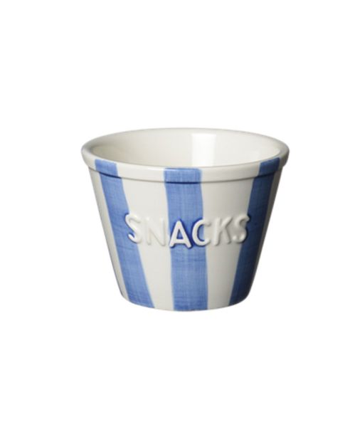 Bruka Design Snacks Skål Striper Blå