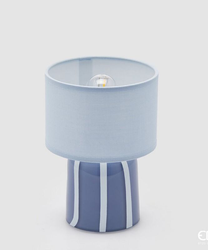 EDG Lampe Blå Striper
