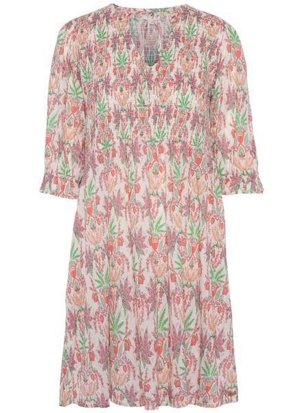 RAH Ella Short Dress Coral Leaf Print