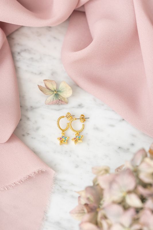 Secrets by B Iris Star Earrings